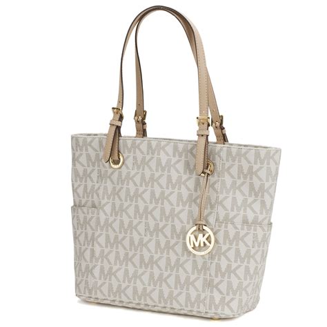 michael kors jet set tote bag vanilla|Michael Kors large open tote.